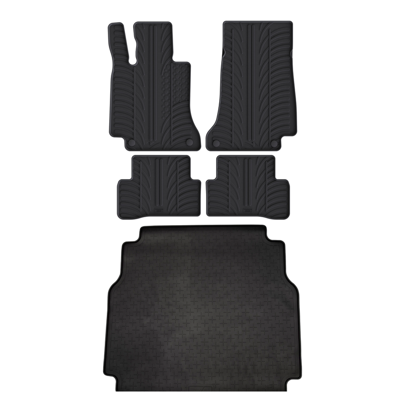 Mercedes C-Class Rubber Boot Liner and Rubber Car Mats Bundle (2014-2021)