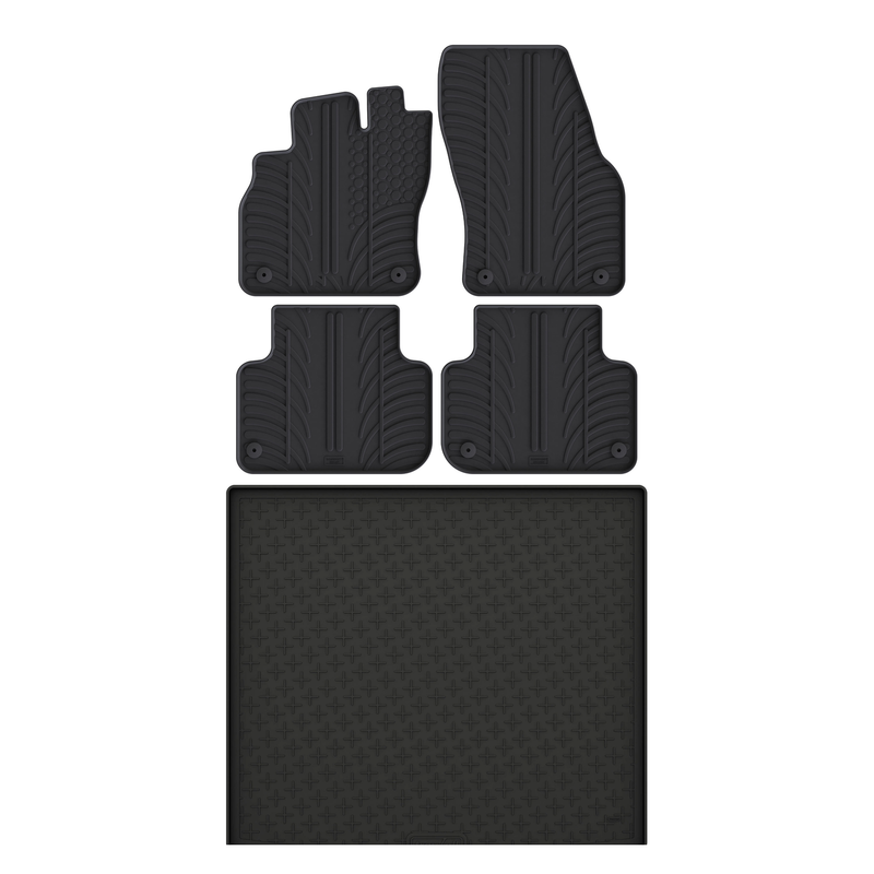 Audi Q3 Rubber Boot Liner and Rubber Car Mats Bundle (2019-2025)