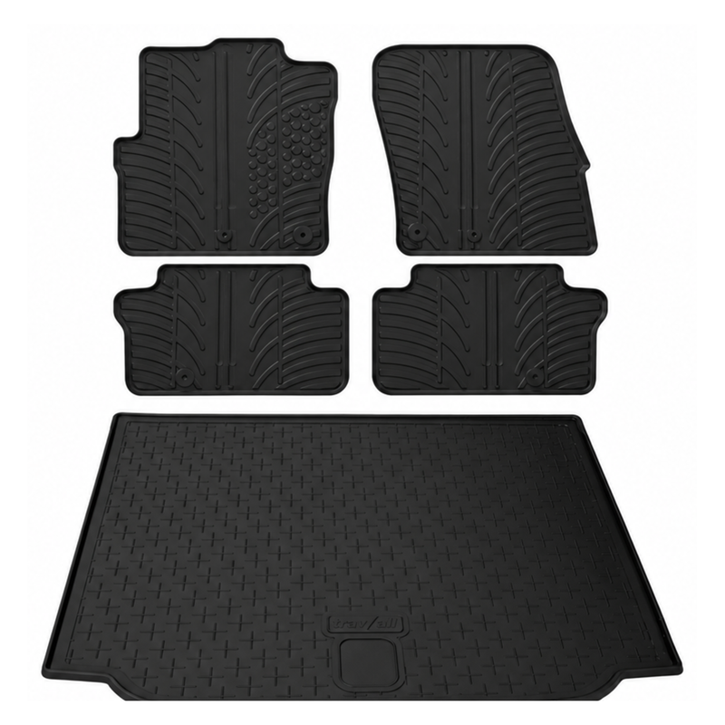Skoda Roomster Rubber Boot Liner and Rubber Car Mats Bundle (2006-2015)