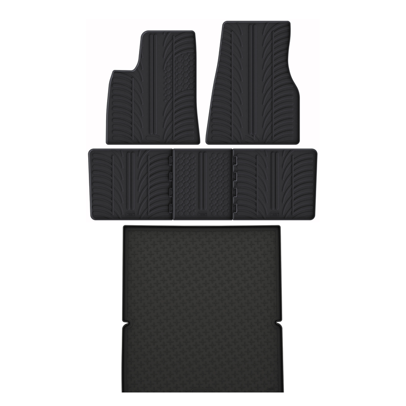 Tesla Model S Rubber Boot Liner and Rubber Car Mats Bundle (2016-)