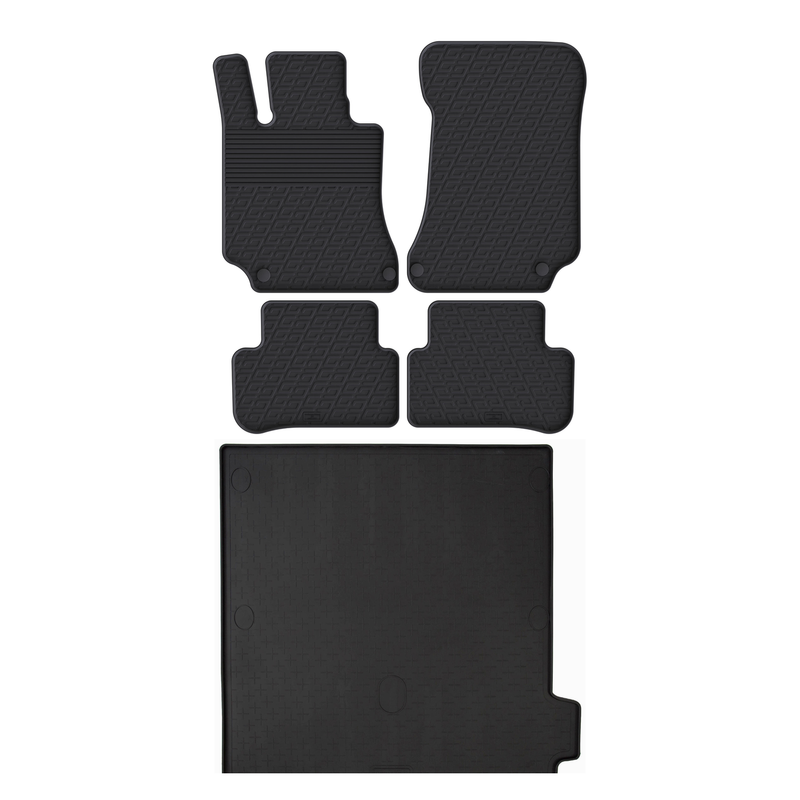 Mercedes E-Class Rubber Boot Liner and Rubber Car Mats Bundle (2013-2016)
