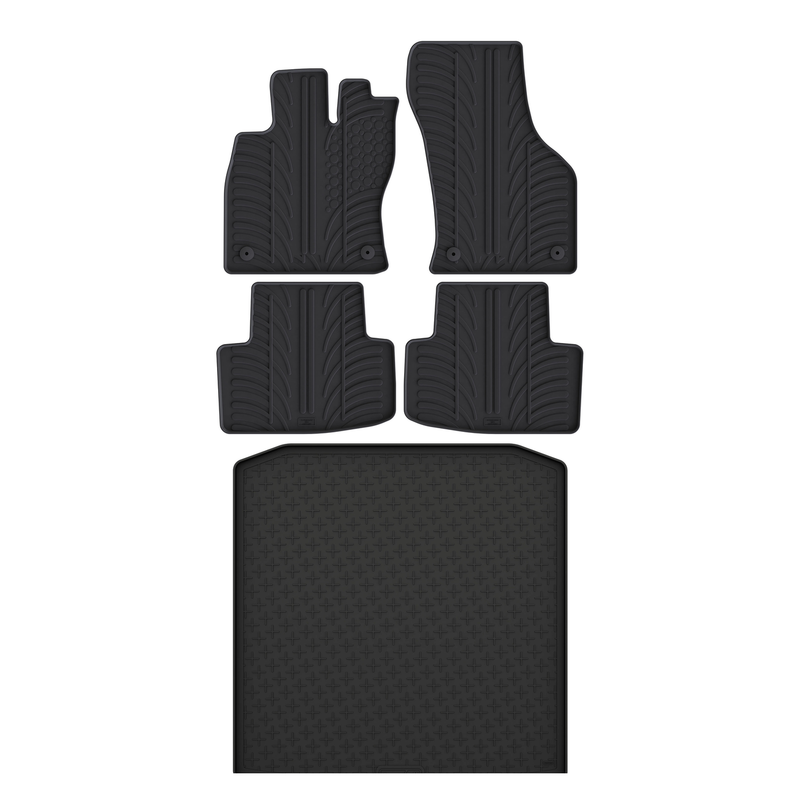 Skoda Octavia Rubber Boot Liner and Rubber Car Mats Bundle (2020-)