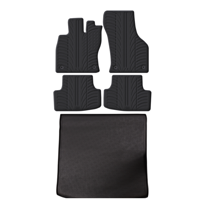 Seat Leon Rubber Boot Liner and Rubber Car Mats Bundle (2012-2020)
