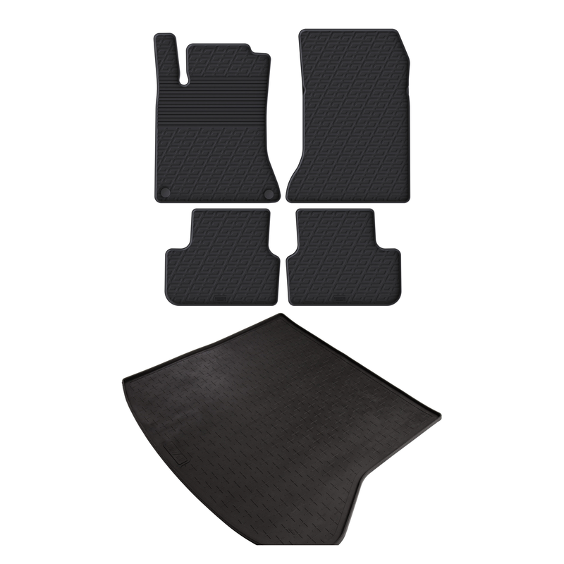Mercedes CLA Rubber Boot Liner and Rubber Car Mats Bundle (2013-2019)