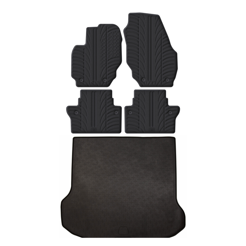 Volvo V70 Rubber Boot Liner and Rubber Car Mats Bundle (2008-2016)