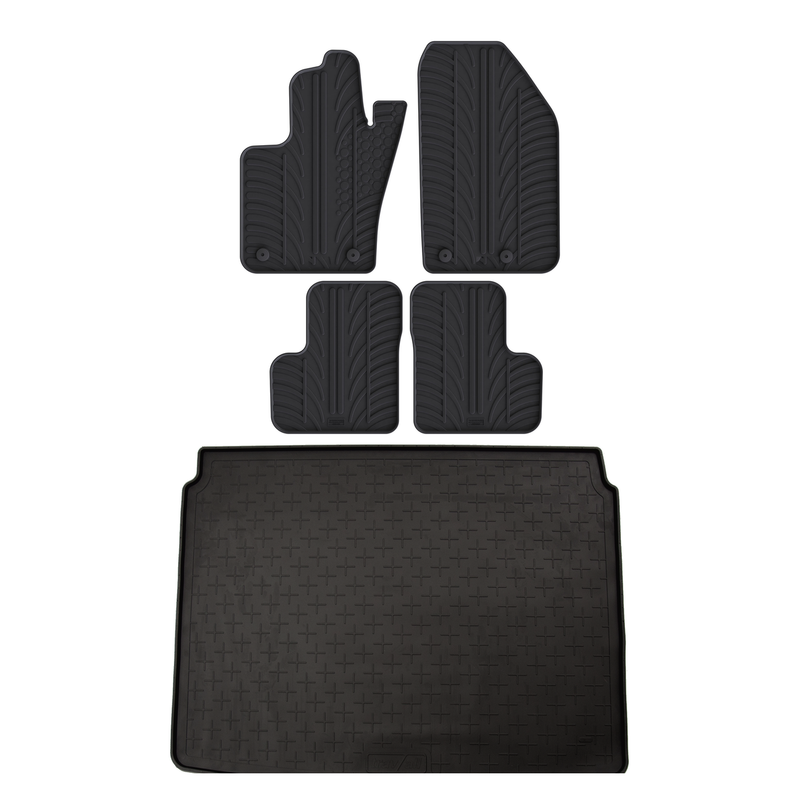 Fiat 500X Rubber Boot Liner and Rubber Car Mats Bundle (2014-2024)
