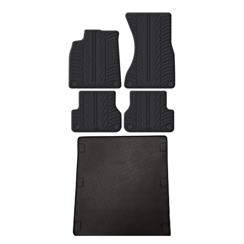 Audi A6 Rubber Boot Liner and Rubber Car Mats Bundle (2011-2018)