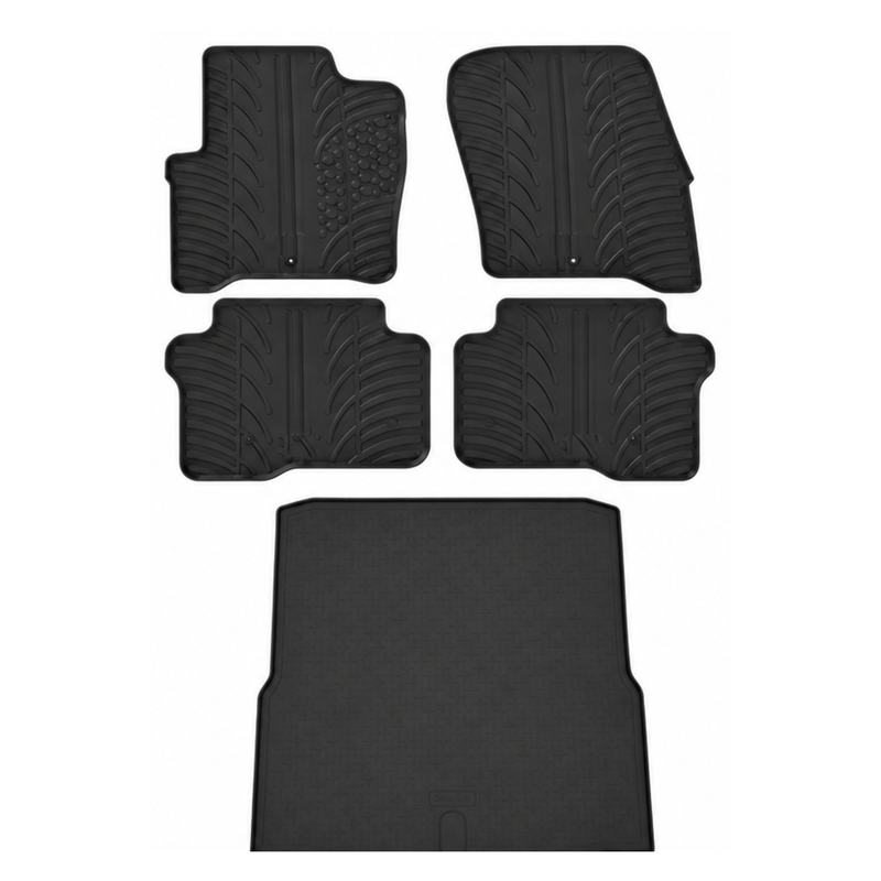 Skoda Superb Rubber Boot Liner and Rubber Car Mats Bundle (2008-2015)
