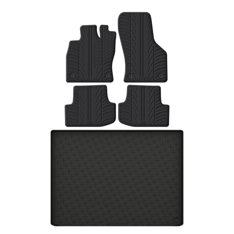 Audi A3 Rubber Boot Liner and Rubber Car Mats Bundle (2020-)