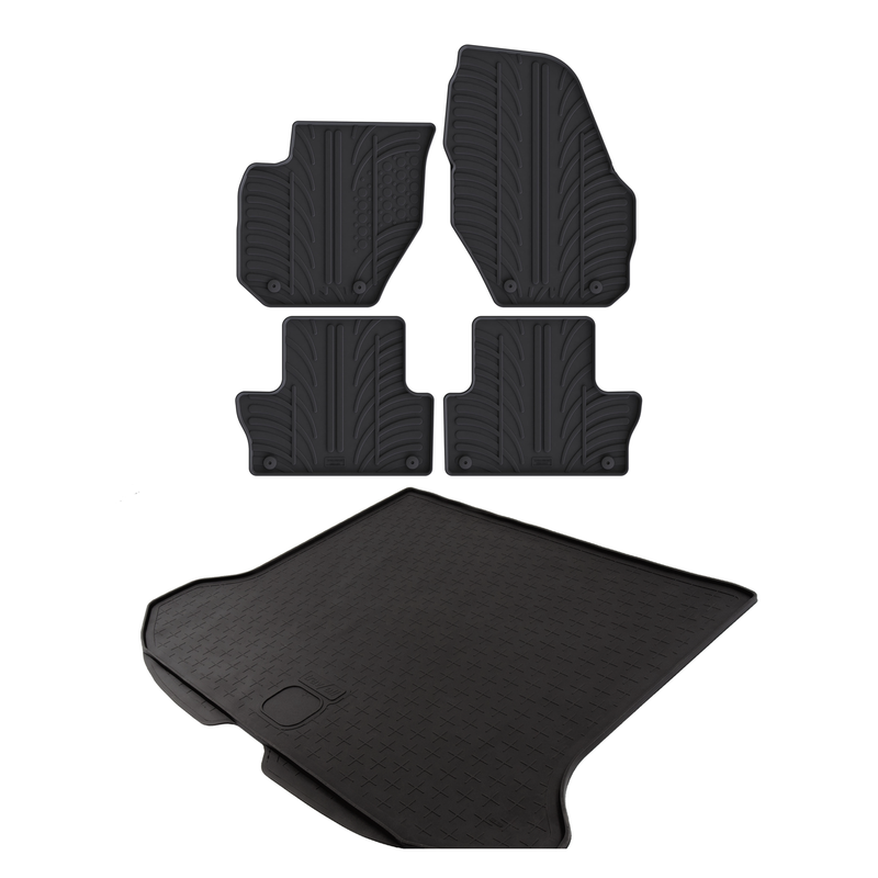 Volvo XC60 Rubber Boot Liner and Rubber Car Mats Bundle (2008-2017)