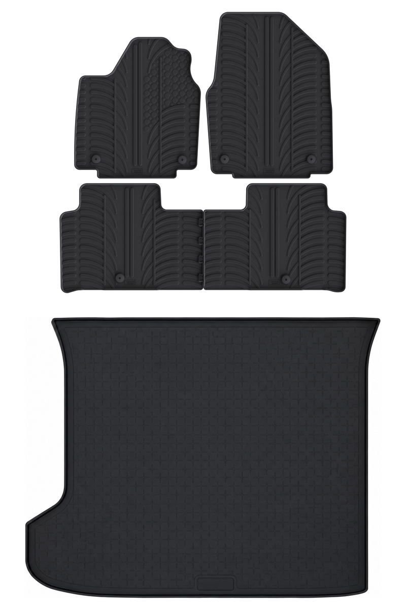 Kia EV6 Rubber Boot Liner and Rubber Car Mats Bundle (2021-)