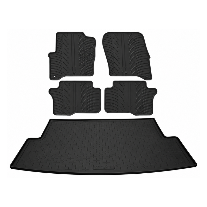 VW Caddy Rubber Boot Liner and Rubber Car Mats Bundle (2004-2021)