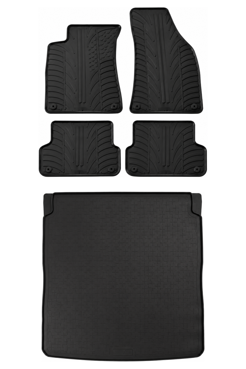Audi A4 Rubber Boot Liner and Rubber Car Mats Bundle (2001-2008)