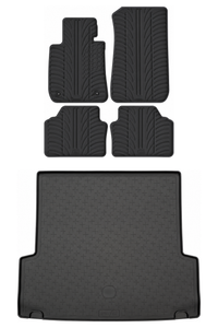 BMW 3 Series Rubber Boot Liner and Rubber Car Mats Bundle (2005-2012)