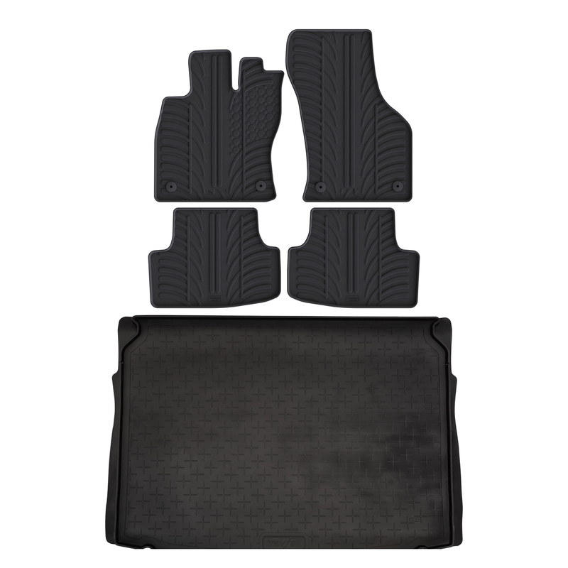 VW Golf Rubber Boot Liner and Rubber Car Mats Bundle (2013-2020)