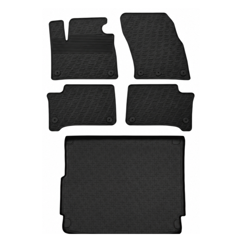 Porsche Cayenne Rubber Boot Liner and Rubber Car Mats Bundle (2010-2018)