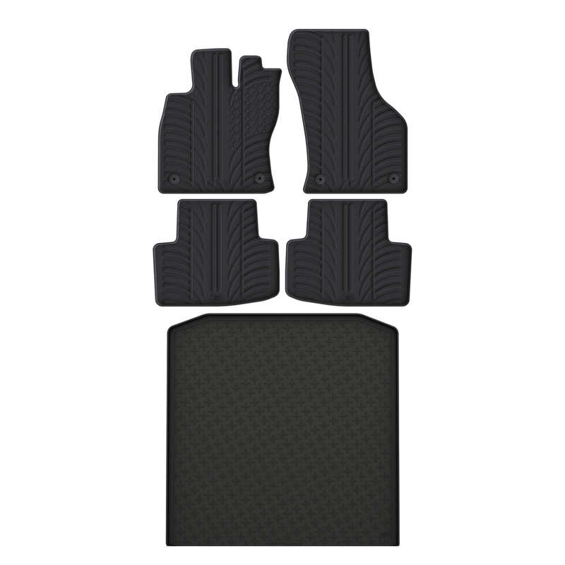 Skoda Octavia Rubber Boot Liner and Rubber Car Mats Bundle (2020-)