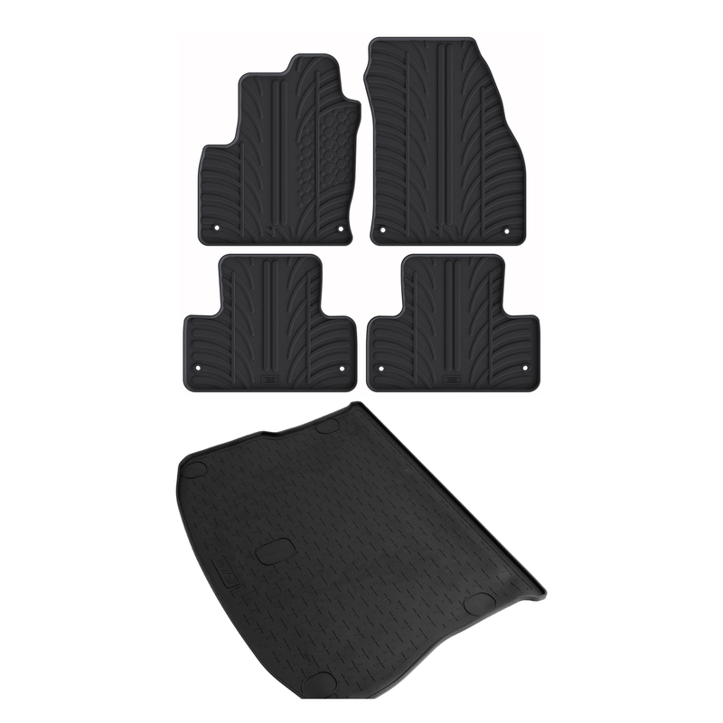 Land Rover Range Rover Evoque Rubber Boot Liner and Rubber Car Mats Bundle (2011-2019)