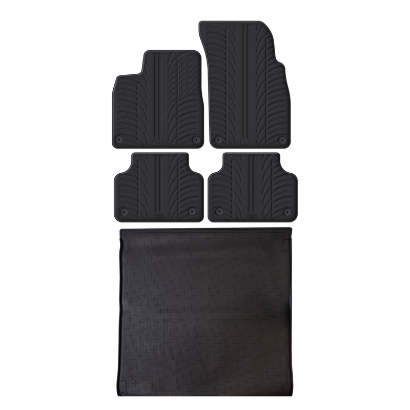 Audi Q8 Rubber Boot Liner and Rubber Car Mats Bundle (2018-)