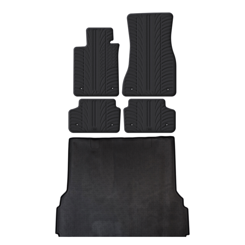 BMW 5 Series Rubber Boot Liner and Rubber Car Mats Bundle (2017-2024)