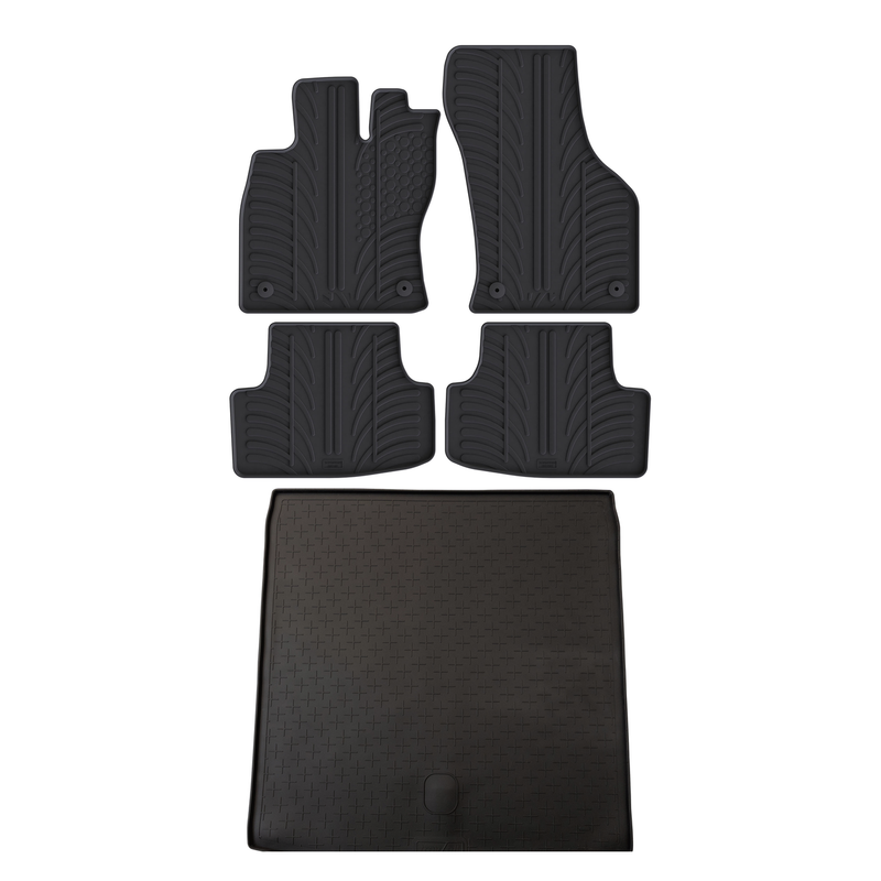 VW Golf Rubber Boot Liner and Rubber Car Mats Bundle (2013-2020)