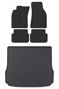 Audi A6 Rubber Boot Liner and Rubber Car Mats Bundle (2004-2011)